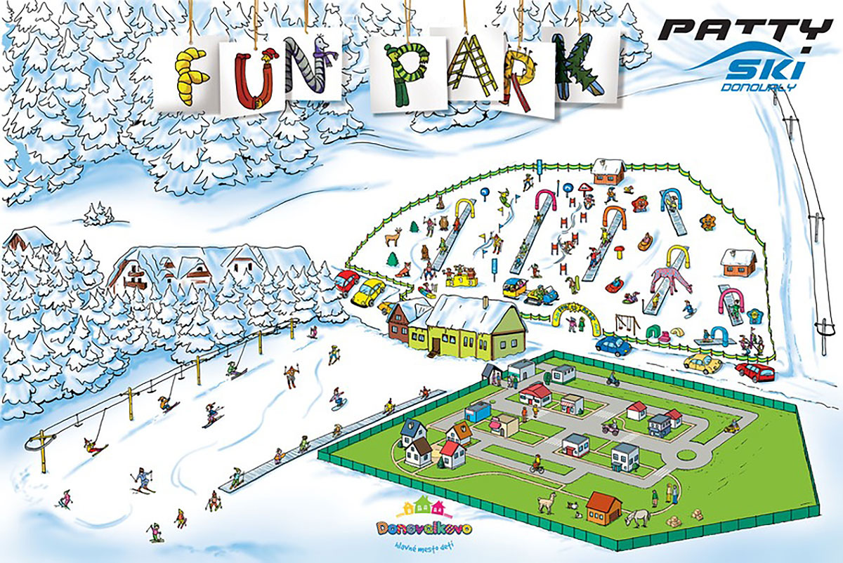 Mapa Fun park Donovaly